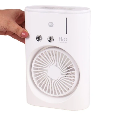 DP-7688 Rechargeable Cooling Fan – Water Mist Sprayer with Night Light for Home & Travel secondary